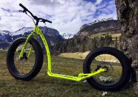 KOSTKA Scooter MONSTER, neongelb
